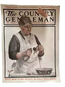 1922 February The Country Gentleman Magazine Illustrated Cover Art - Picture 1 of 12