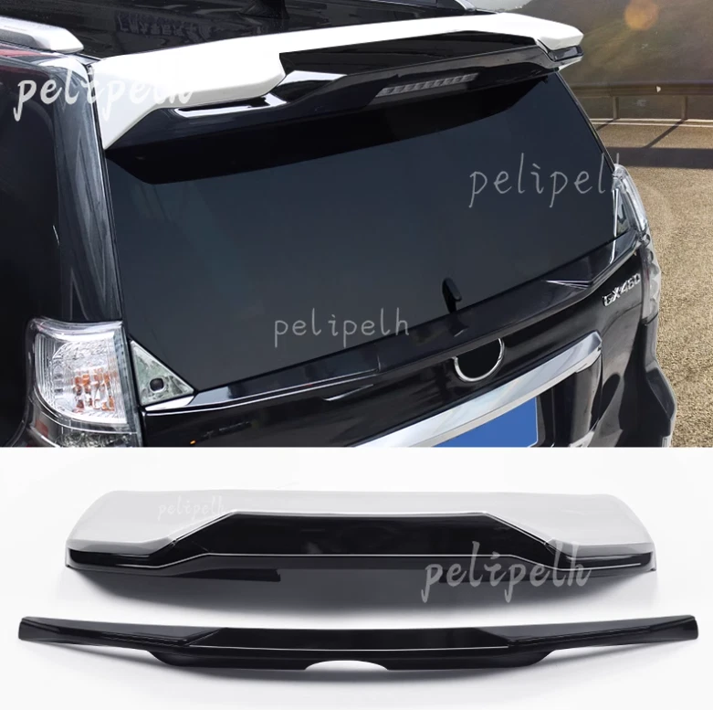 2PCS Glossy black+white Rear Trunk Spoiler Wing Flap For Lexus GX460 400 10-2023 Foto 1 de 4
