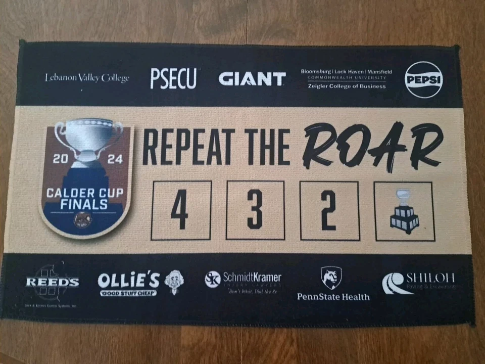 Hershey Bears Repeat The Roar Calder Cup FINALS Rally Towel - Image 1 of 1