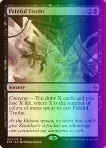 MTG Magic the Gathering Painful Truths (120/313) Battle for Zendikar LP FOIL - Picture 1 of 1