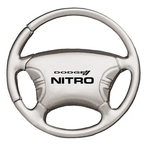 Dodge Nitro Steering Wheel Keychain (Chrome) - Picture 1 of 3