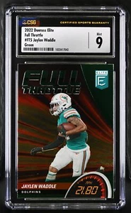 2022 Elite Jaylen Waddle #FT5 Color Match CGC 9 - Picture 1 of 2
