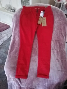 Damen Buena Vista Jeans Malibu Cropped Gr. L, Zustand Neu Farbe Rot 4713 Cherry - Bild 1 von 11