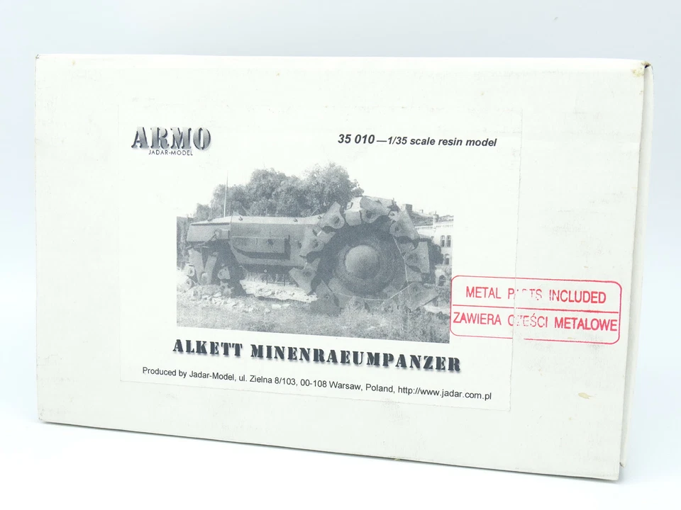 Armo Jadar Resina Kit 1/35 Militare Army - Trattore Alkett Minenraeumpanzer - Immagine 1 di 1