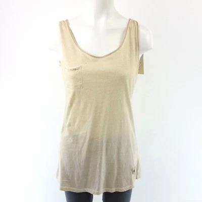 Shirt FROGBOX Princess Beige Damen Top Oberteil 36 S Baumwolle Sommershirt Neu - Bild 1 von 4