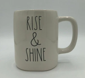 Rae Dunn RISE & SHINE Becher Kaffee Tee Tasse - Keramik - Bild 1 von 2