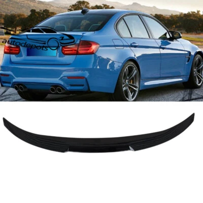 Rear Trunk Spoiler Wing For 2012-2018 BMW F30 3 Series Sedan M3 F80 Gloss Black - Image 1 of 4