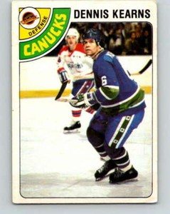 1978-79 O-Pee-Chee #191 Dennis Kearns  Vancouver Canucks V23578
