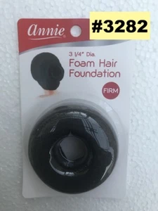 ANNIE FOAM HAARGRUNDIERUNG FESTER DONUT FÜR HAARE FÜR UP DO DUTT 3 1/4" Durchmesser #3282 - Bild 1 von 3