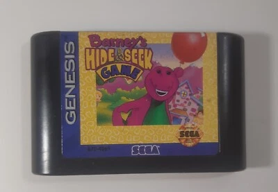 Sega Genesis Barney's Hide & and Seek Game Cart Only Authentic Tested - Image 1 of 3