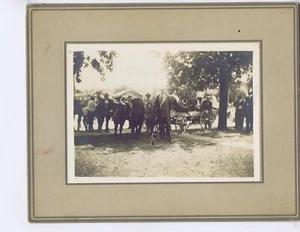 Pontiac Michigan Oakland County Centennial parade float ox wagon 1916 cabinet ph - Picture 1 of 2
