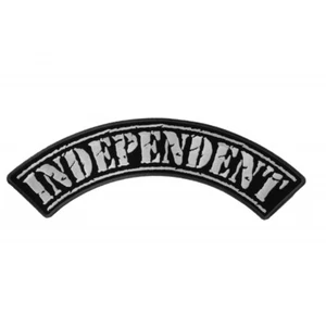 Embroidered Patch (Iron-On), Top Rocker Back Patch, Independent, 12" x 2.5" - Picture 1 of 4
