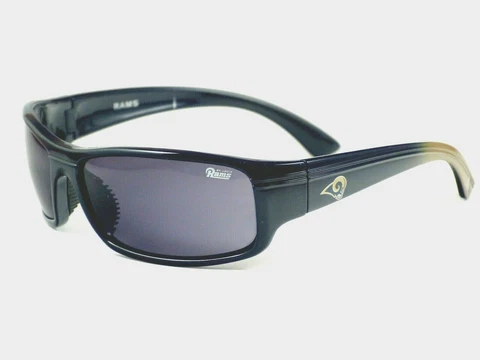 LOS ANGELES RAMS BLUE BLOCK STYLE SUNGLASSES 100% UV AND W/FREE POUCH/BAG NEW Cover