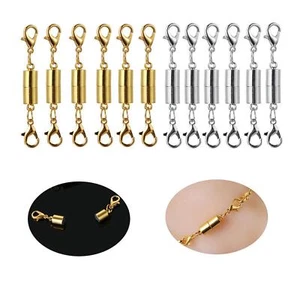 24Pcs Metal Strong Magnetic Clasps Connectors For Jewelry Necklace Making N - Picture 1 of 14