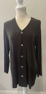 Chico’s Private Edition Slinky-Cardigan Damengröße 1 (Medium) Knopfleiste - Bild 1 von 9