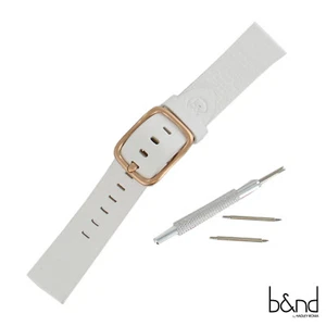 B&ND Hadley Roma BND200 Mode 22mm White Genuine Leather Strap Fits Smart Watch - Picture 1 of 5
