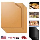 5 Pack BBQ Grill Mats Outdoor Cooking Baking Non Stick Reusable Grilling Mat
