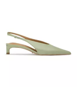 TONY BIANCO Peppermint Nappa Calli Low Kitten Heels Size 7.5 NEW - Picture 1 of 6