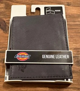 Cartera Dickies Cuero Genuino Capacidad Clásica Negra Nueva - Imagen 1 de 6