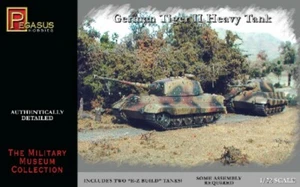 Pegasus 1/72 German Tiger II Heavy Tank (2) (Snap) PGS7627 - Picture 1 of 1