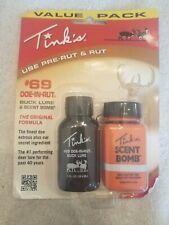 Tinks Scent Bomb Doe-in-Rut Buck Hunting Lure + Cover Scent Dispenser #69 New