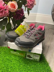 REGATTA KINDER HOLCOMBE LOW JUNIOR OUTDOOR WANDERSCHUH UK 2 EU 34 STAHLGRAU - Bild 1 von 2