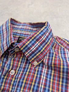 Paul & Shark Shirt Mens 42 Large Flannel Check Button Down Smart Yachting L Top - Picture 1 of 8
