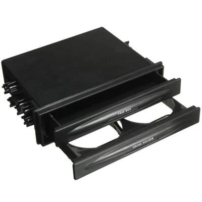 Car Dash Trim Double Din Radio Pocket Kit Drink Cup Holder Storage Box Universal - Image 1 of 4