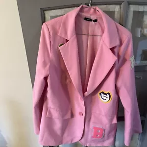 ladies pink blazer size 10 - Picture 1 of 12