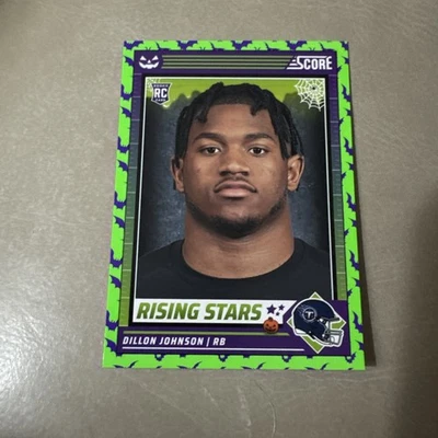 Dillon Johnson Green Bats Rookie RC 2024 Score A Treat Card #16 Tennessee Titans - Image 1 of 2