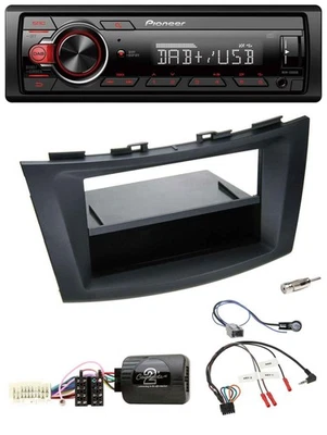 Pioneer MP3 1DIN DAB USB Lenkrad Autoradio für Suzuki Swift Sport ab 2011 schwar - Bild 1 von 4
