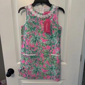Girls Lilly Pulitzer Little Lilly Classic Shift Prosecco Pink Size 8 - Picture 1 of 5