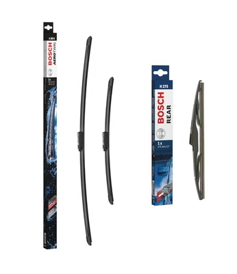 Hyundai Tucson Front + Rear Wiper Blade Set BOSCH AEROTWIN 2021-2024 A350S H275 - Image 1 of 4