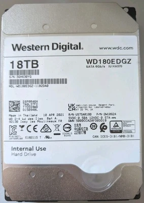 Western Digital HDD 18TB interne 3,5" Festplatte WD180EDGZ SATA - Bild 1 von 2