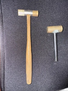 Pair Of Mini Brass Hammers - Picture 1 of 5