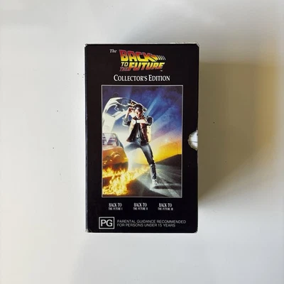 Back To The Future Trilogy VHS Box Set. Michael J. Fox. PAL VHS Tested - Image 1 of 2