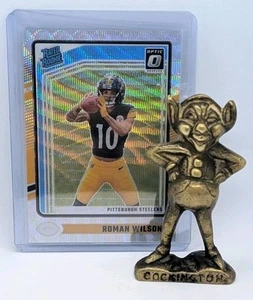 Roman WIlson #285 Steelers 2024 Donruss Optic Rated Rookie Premium Wave /300 - Picture 1 of 3