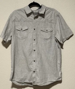 Moonshine Spirit By Brad Paisley Lg Gray Pearl Button Up Casual Western FLAW - Picture 1 of 13