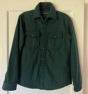 Jaqueta Brandy Melville mistura de lã forro acolchoado jaqueta xadrez tamanho único verde - Imagem 1 de 4