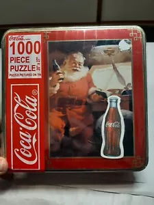 NEU Coca-Cola Cola Weihnachtsmann Puzzle 1000 Teile rot Weihnachtsmann Original Siegel Dose rostig - Bild 1 von 6
