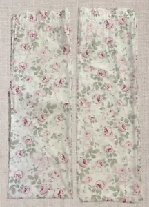 Simply Shabby Chic Rachel Ashwell Rosalie Set Of 2 Curtain Panels Drapes - Picture 1 of 3