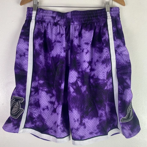 Mitchell & Ness NBA Los Angeles Lakers “Galaxy” Swingman Shorts Men’s Sz XL $110 Cover