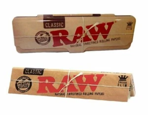 RAW Metal King Size Rolling Papers Holder - Authentic RAW Products - Picture 1 of 4