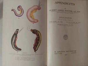 Chirurgische Monographien "Appendizitis", veröffentlicht 1927, von Hubert Ashley Royster - Bild 1 von 16