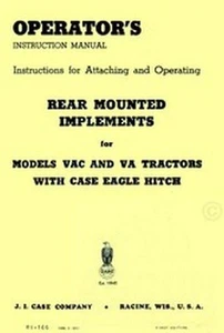 Estuche VAC VA implementos montados en la parte trasera manual del operador - Imagen 1 de 1