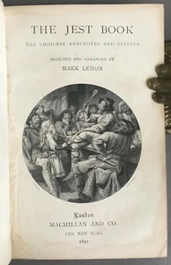Mark Lemon   The Jest Book: The Choicest Anecdotes and Sayings   Macmillan  1892 - Picture 1 of 9