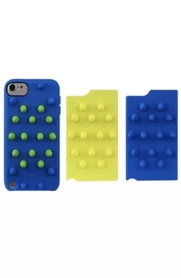 Funda táctil Griffin Funky Touch Apple para generación 5 azul universitario verde citrón Foto 1 de 4