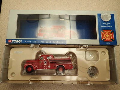 Ltd Edn Corgi Classics Fire Rescue 1:50 US50501 Seagrave Anniv Pumper Columbus  - Image 1 of 4