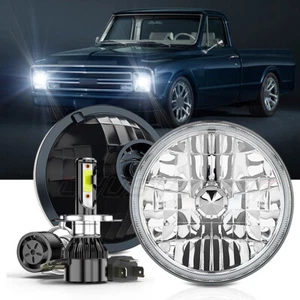 Par de faros LED redondos de haz alto/bajo de 7" para Chevy C10 K10 K20 K5 1975-1980 - Imagen 1 de 15