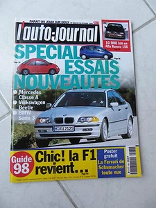 El Auto-Journal 1998 N°484 Bmw 318i Vw Golf Gti Beetle Alfa Romeo 156 Mercedes A - Picture 1 of 1